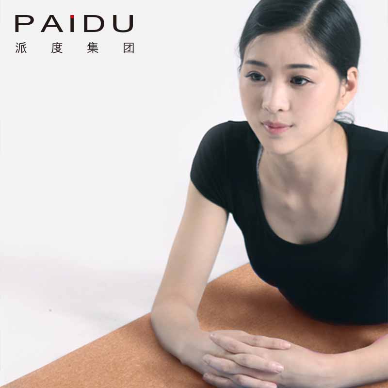 Paidu Manufacturer 183*68Cm Customized Wholesale Cork Tpe Yoga Mat Manufacturer