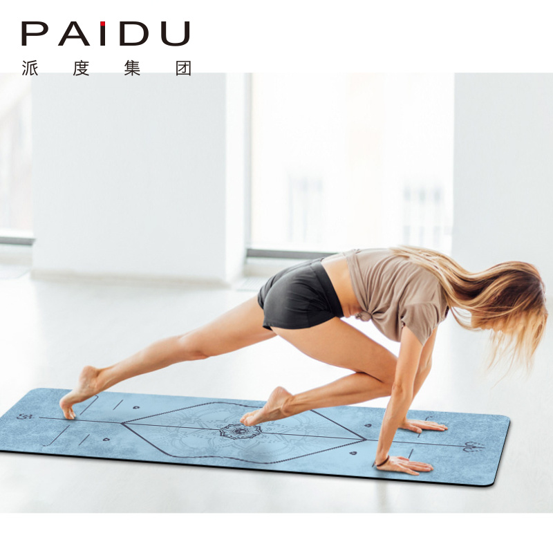 Paidu Manufacturer Customized Anti-Slip Pu Rubber Printing Yoga Mat