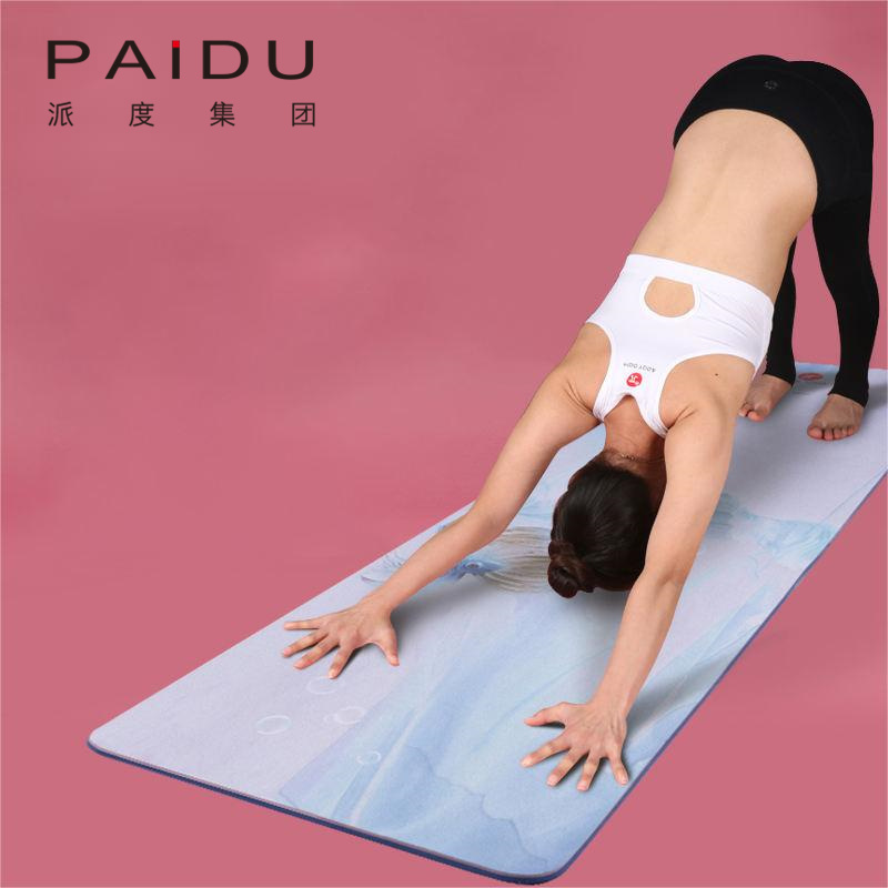 Paidu Manufacturer High Quality Oem&Odm Suede Tpe Printing Yoga Mat Manufacturer