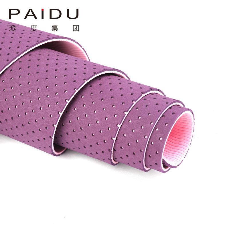 Paidu Manufacturer Quality Purple Oem&Odm Wholesale Tpe Holey Yoga Mat Manufacturer | Paidu