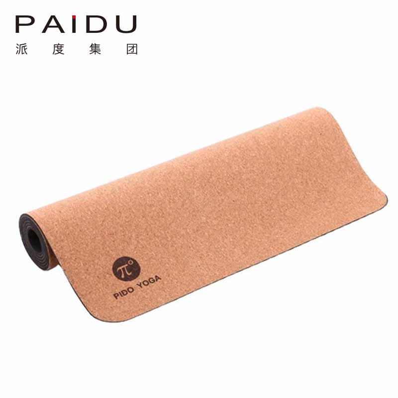 Paidu Manufacturer Cheap Quality 5Mm Wholesale Cork Rubber Yoga Mat Manufacturer