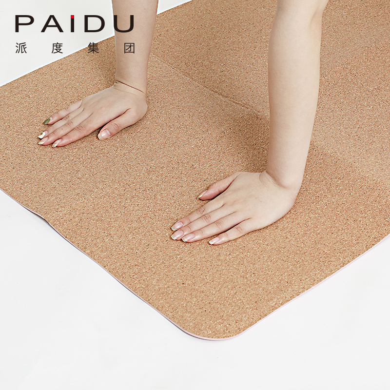 Paidu Manufacturer Quality Wholesale Oem&Odm Cork Tpe Folding Yoga Mat Manufacturer