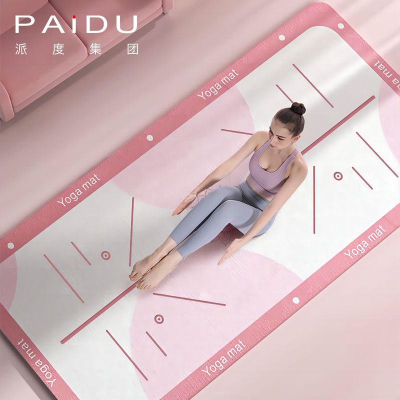 Paidu Manufacturer 183*80Cm Soft Anti-Slip Suede Tpe Printing Yoga Mat