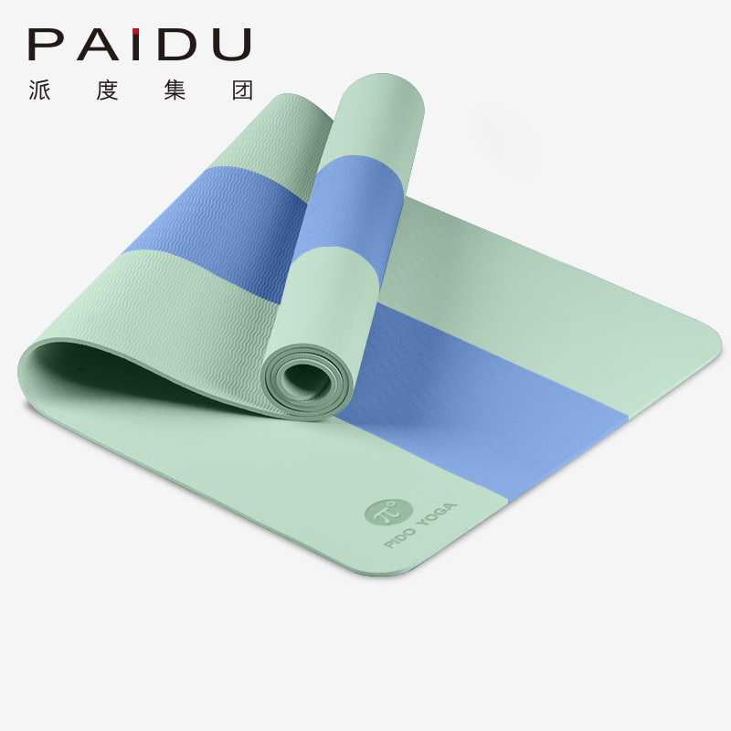 Paidu Manufacturer 183*61cm Customized Wholesale Tpe Color Matching Yoga Mat Manufacturer | Paidu