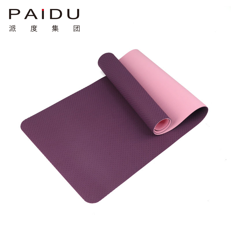 Paidu Manufacturer Quality Purple Oem&Odm Wholesale Tpe Holey Yoga Mat Manufacturer | Paidu