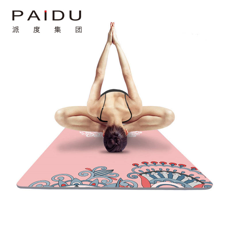 Paidu Manufacturer High Quality Oem&Odm Suede Tpe Printing Yoga Mat Manufacturer