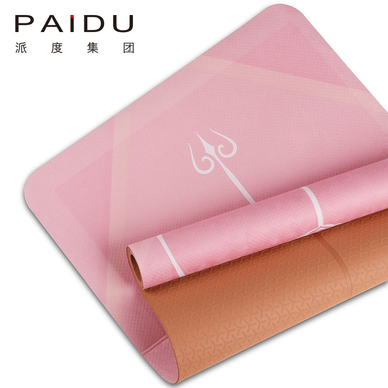 Paidu Manufacturer Quality Exquisite Cheap Suede Tpe Folding Yoga Mat