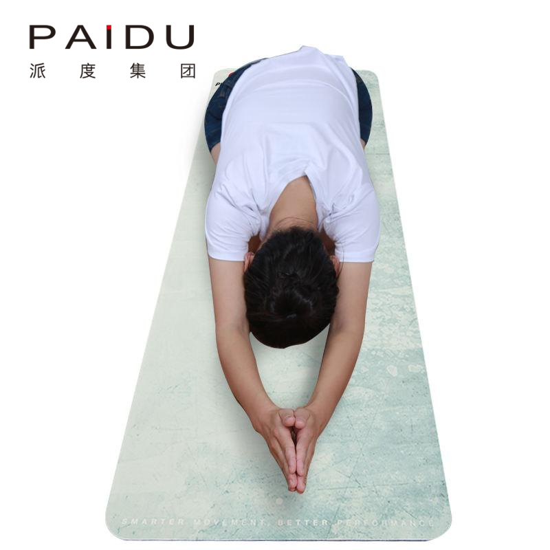 Colorful Suede Rubber Printing Yoga Mat Supplier Wholesale Paidu Manufacturer
