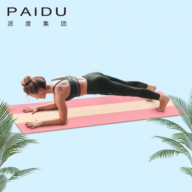 Paidu Manufacturer Durable Multi Color Tpe Color Matching Yoga Mat For Fitness Manufacturer | Paidu