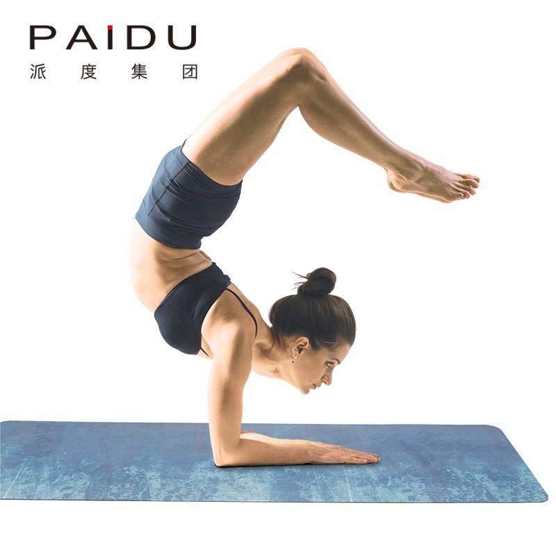 Colorful Suede Rubber Printing Yoga Mat Supplier Wholesale Paidu Manufacturer