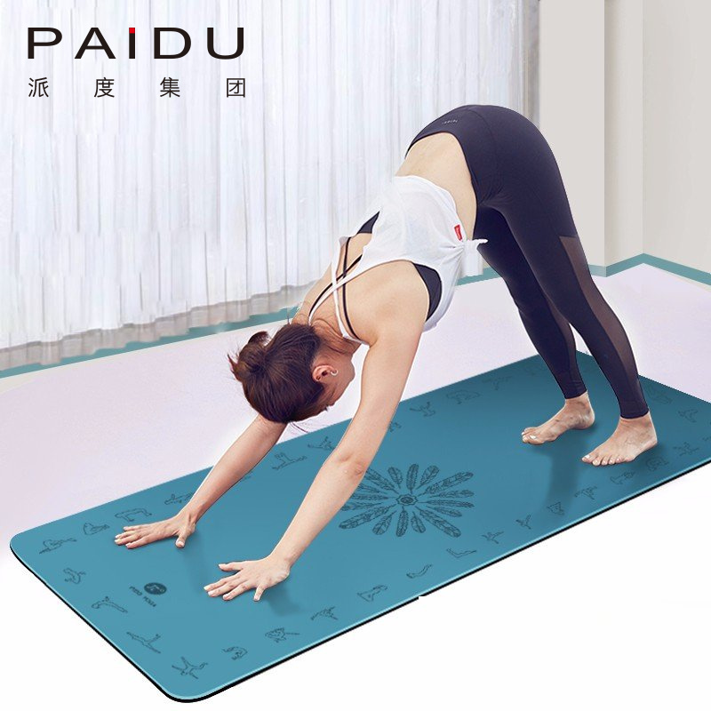 Paidu Manufacturer 183*68Cm Wholesale Pu Rubber Yoga Mat For Yoga
