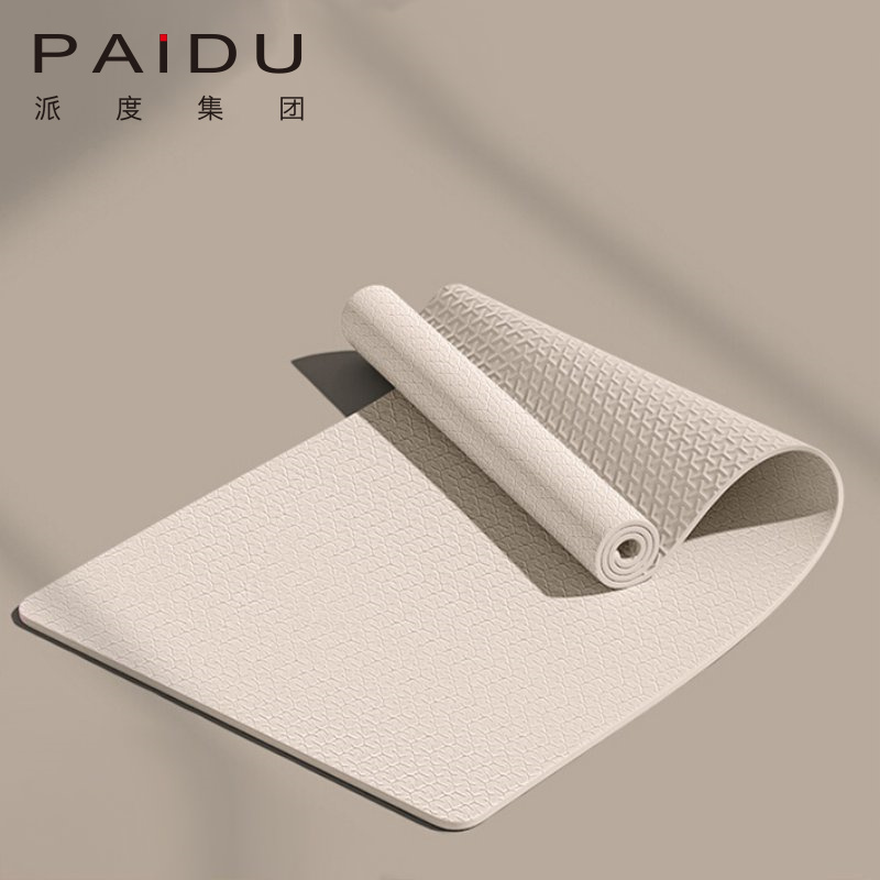 Paidu Manufacturer Quality 6/8Mm Wholesale Tpe Single Color Yoga Mat Manufacturer