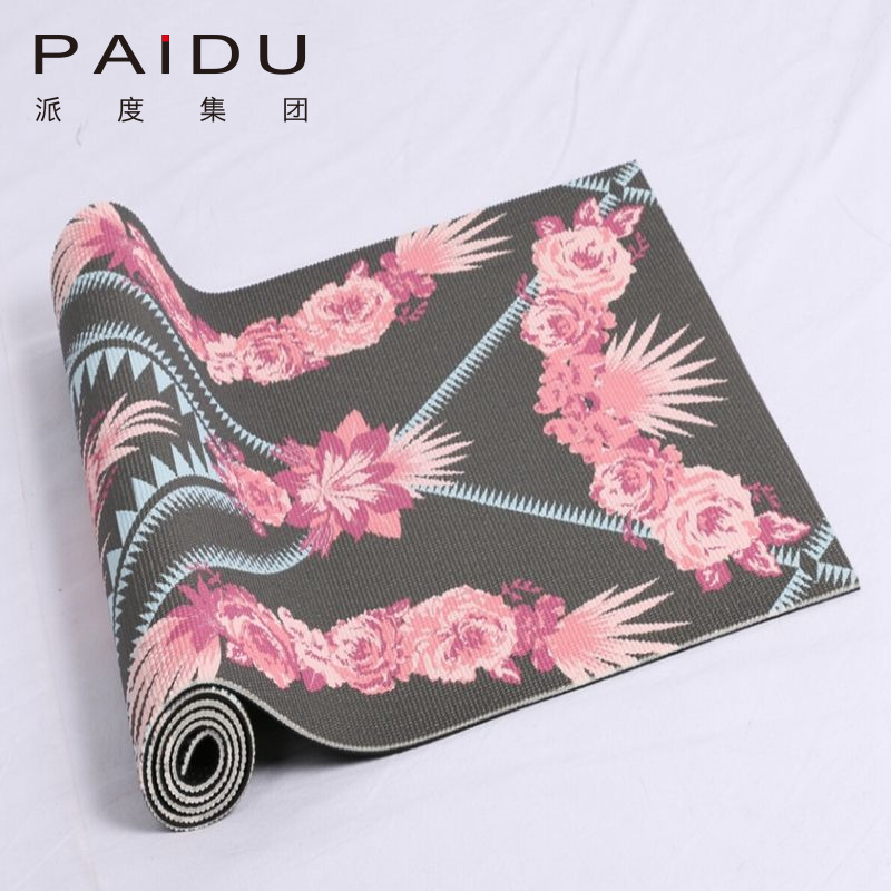 Paidu Manufacturer 173*61Cm Quality Pvc Printing Yoga Mat Manufacturer