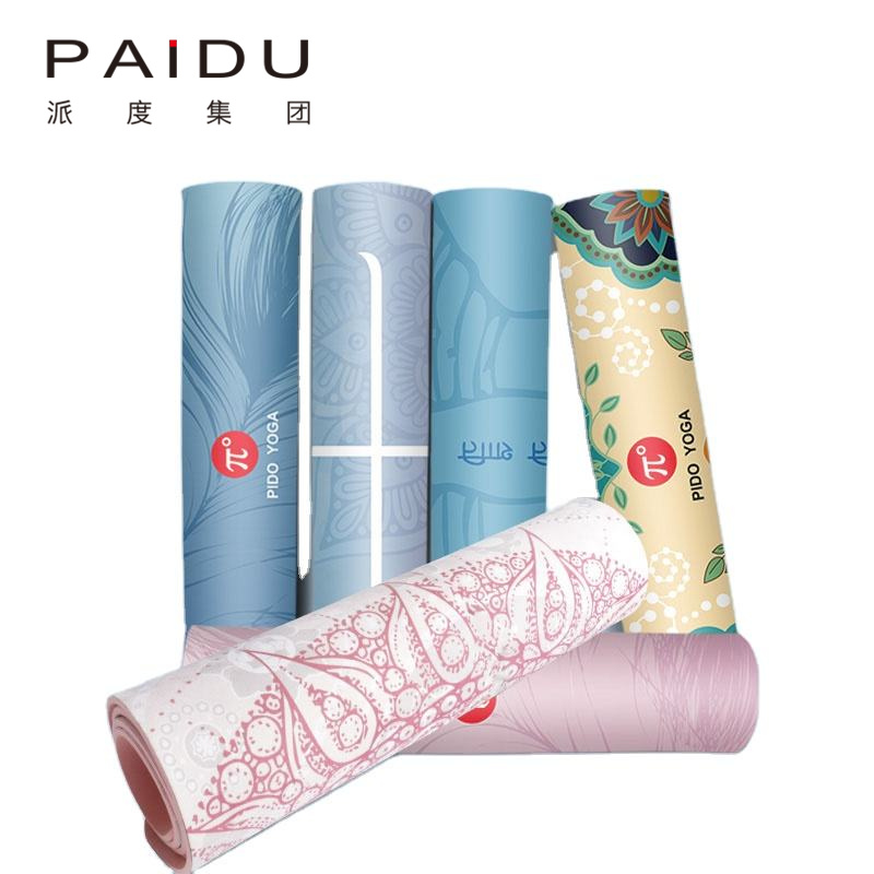 Paidu Manufacturer 183*80Cm Soft Anti-Slip Suede Tpe Printing Yoga Mat