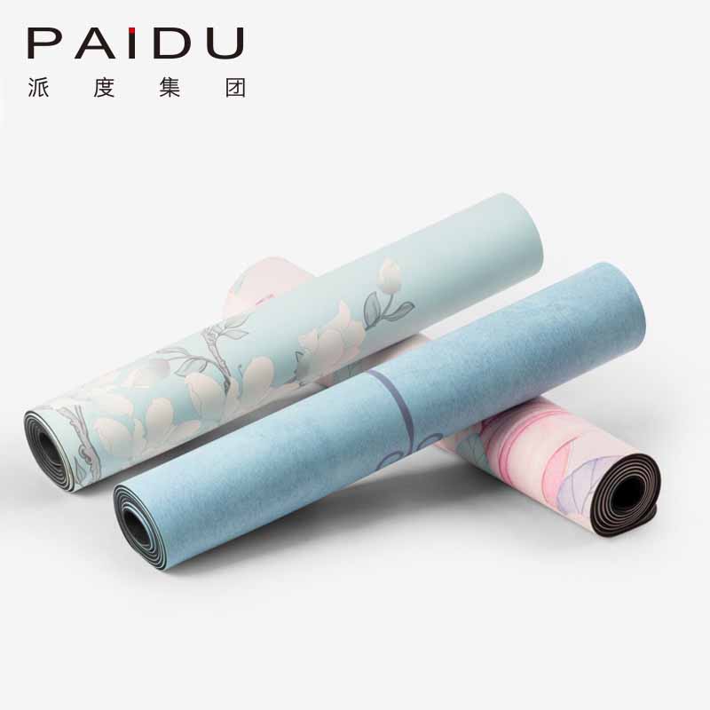 Paidu Manufacturer Customized Anti-Slip Pu Rubber Printing Yoga Mat