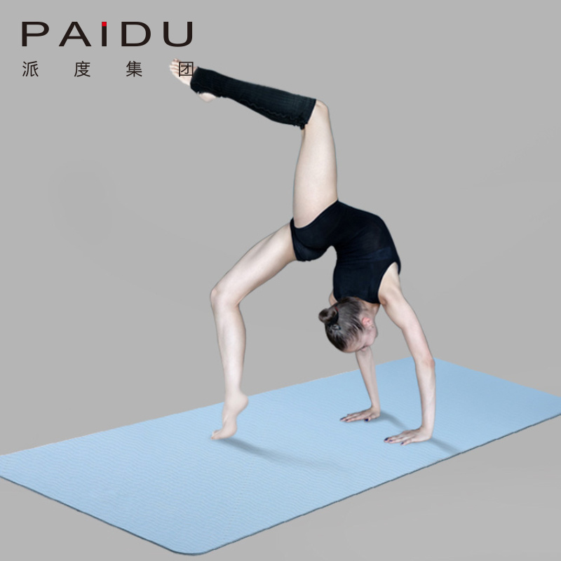Paidu Manufacturer Quality Good Price Tpe Single Color Yoga Mat Manufacturer