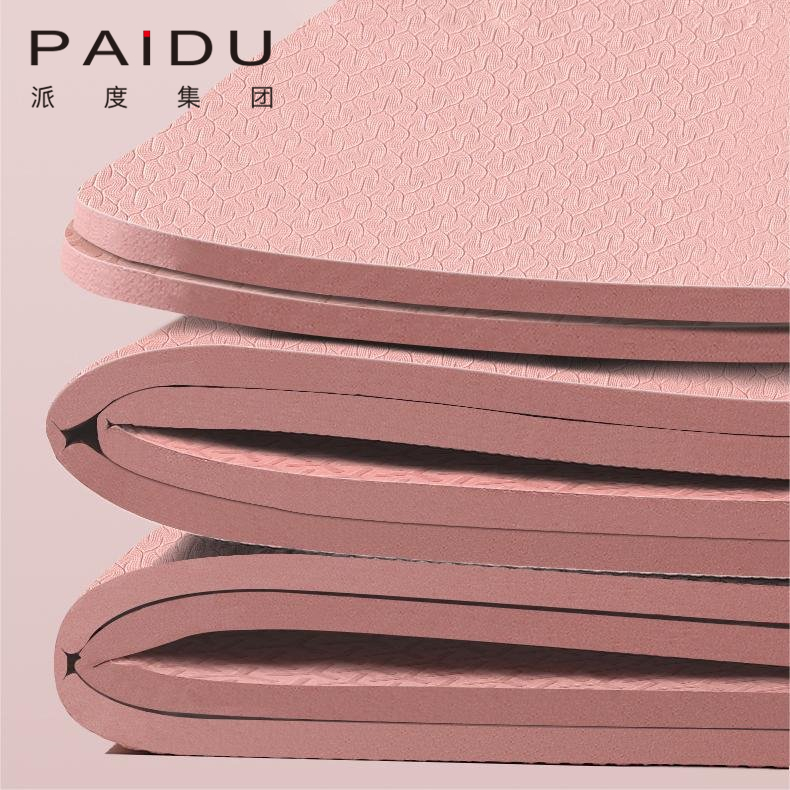 Paidu Manufacturer Foldable Quality Oem&Odm Pink Tpe Folding Yoga Mat Manufacturer | Paidu