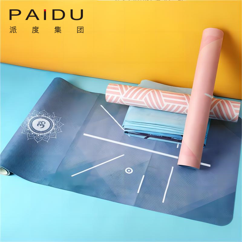 Paidu Manufacturer Quality Exquisite Cheap Suede Tpe Folding Yoga Mat