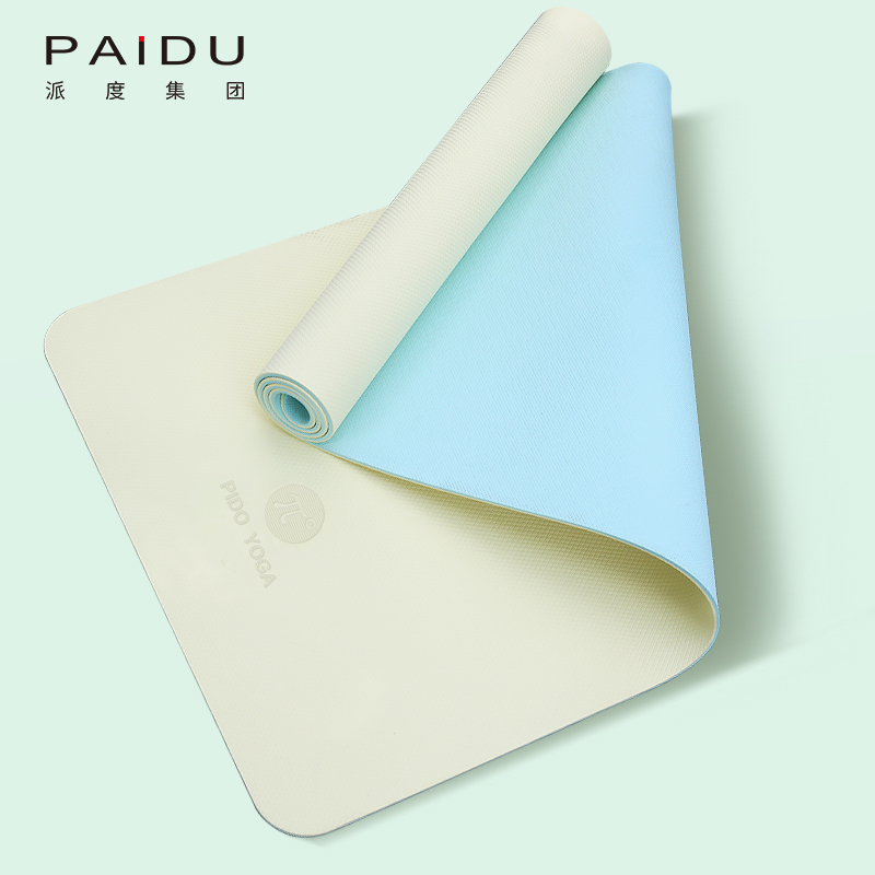 Customized Quality High Elastic Tpe Double Color 6Mm Yoga Mat Manufacturers - Paidu Supplier