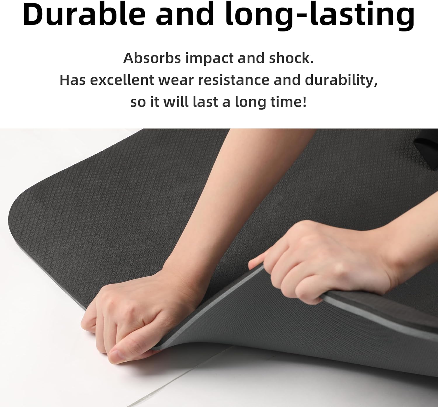 PIDO Yoga Mat Non Slip Yoga Mats for Women Men Kids Grey+Black - Paidu Supplier