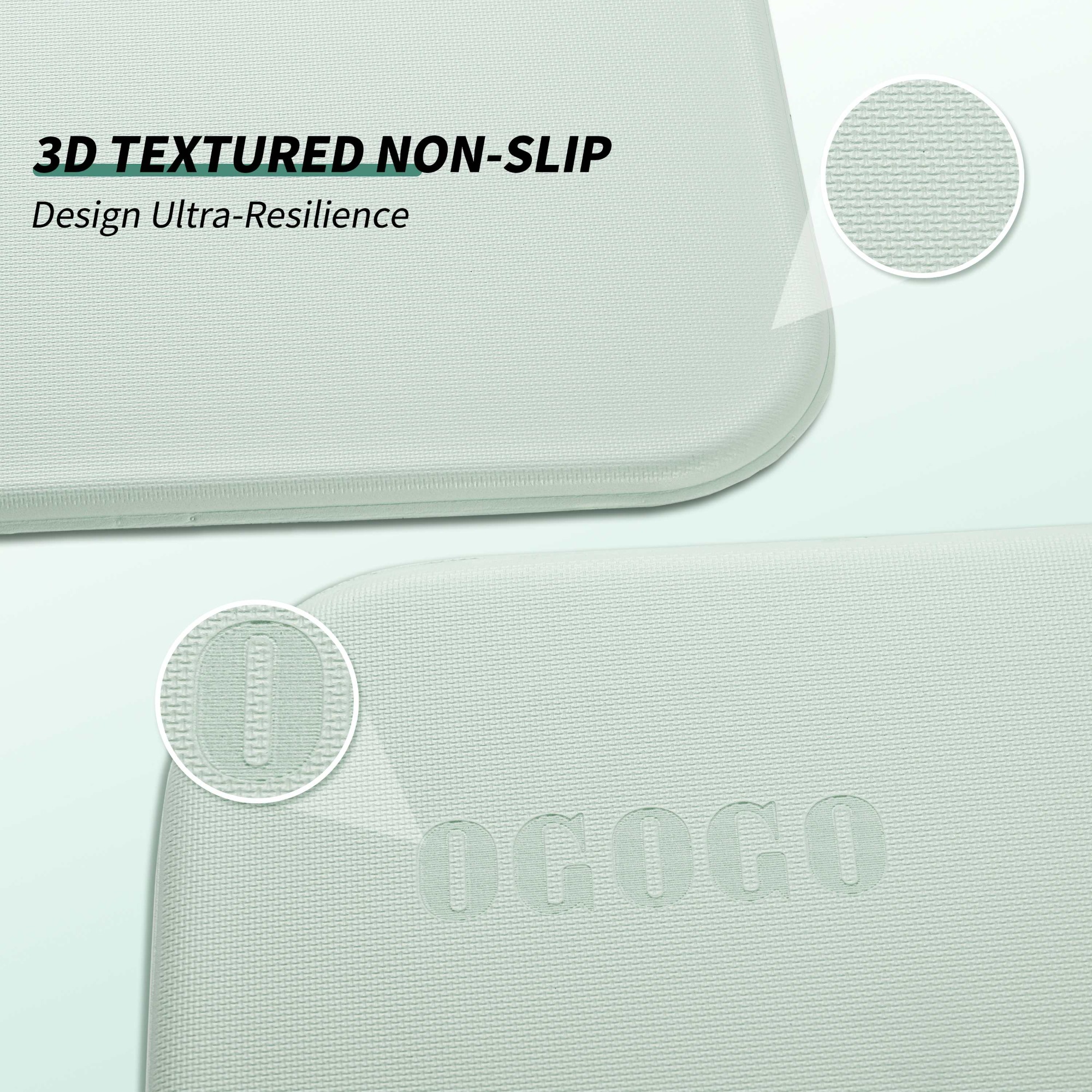 PIDO TPE Thickened Non-slip Outdoor Three-fold Yoga Mat Camping Fitness Portable Mat Green