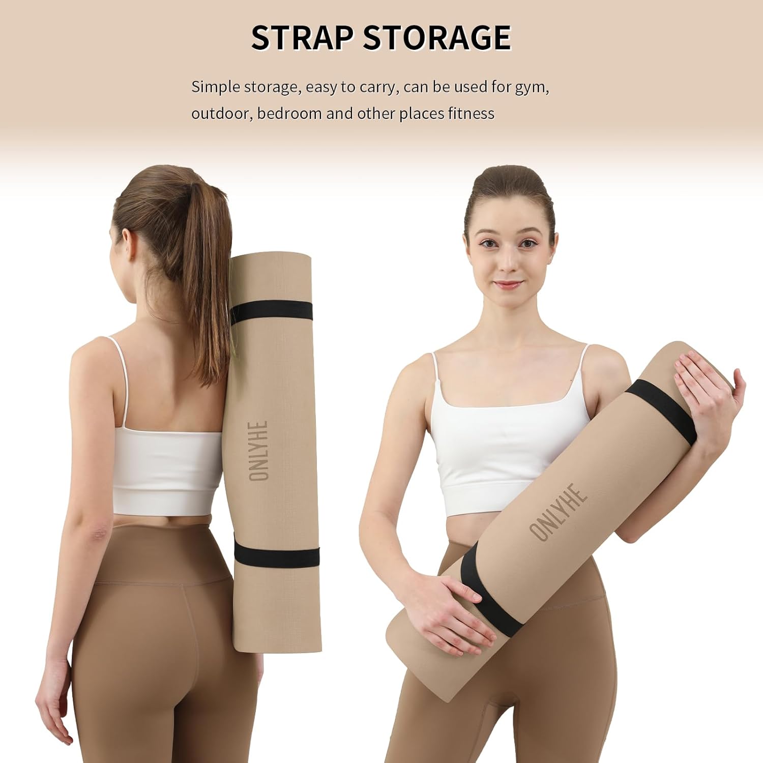 Extra Wide yoga mat 70cm Non Slip POE Exercise Mat